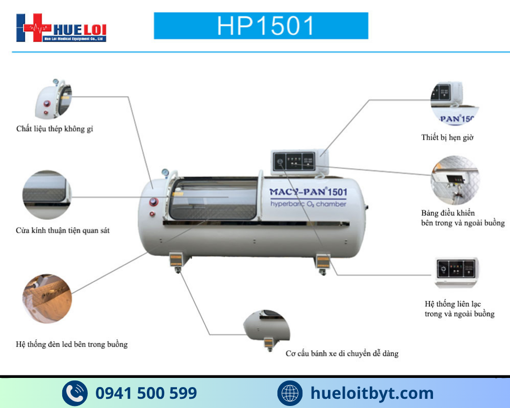 BUỒNG OXY CAO ÁP CAO CẤP HP1501