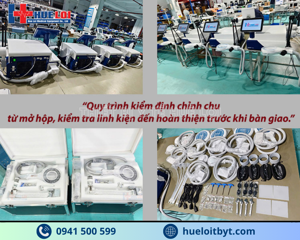Thiết bị sẽ được kiểm tra trước khi bàn giao đến khách hàng