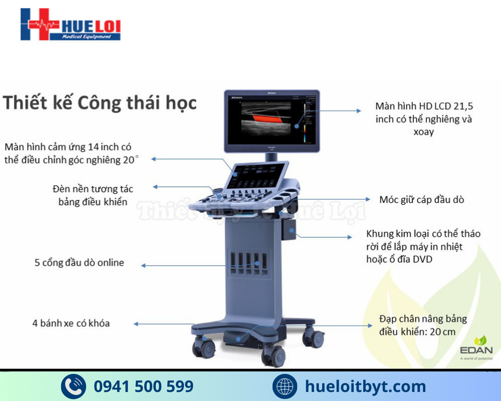 MÁY SIÊU ÂM BÀN ĐẨY EDAN ACCLARIX LX3 CAO CẤP