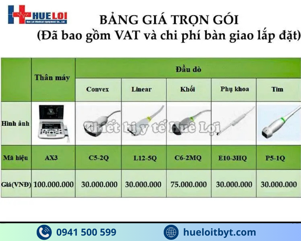 MÁY SIÊU ÂM HÌNH ẢNH EDAN AX3 CAO CẤP