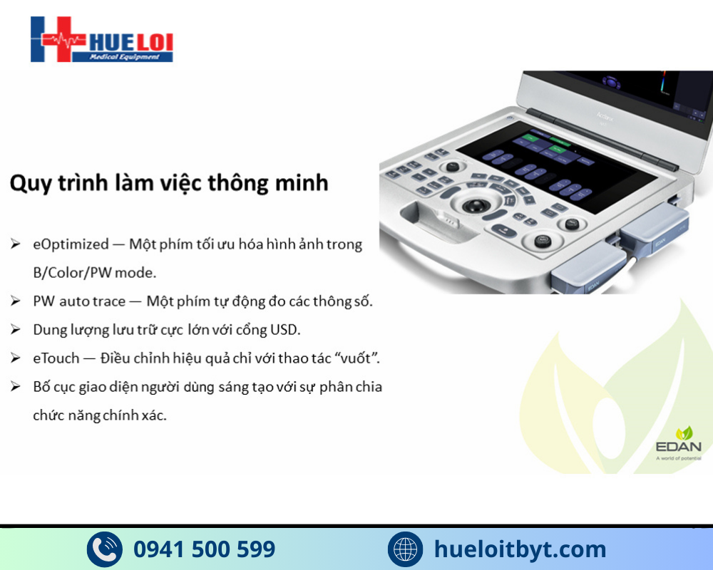 MÁY SIÊU ÂM HÌNH ẢNH EDAN AX3 CAO CẤP