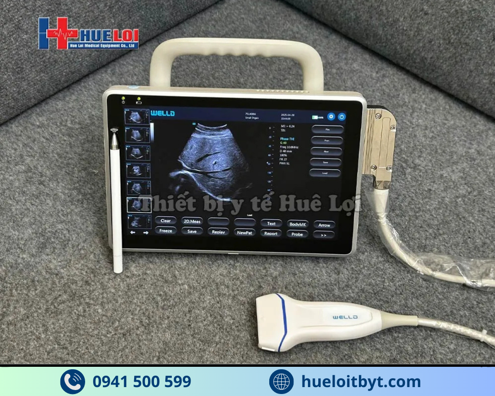 MÁY SIÊU ÂM XÁCH TAY CẢM ỨNG 2 ĐẦU DÒ P10