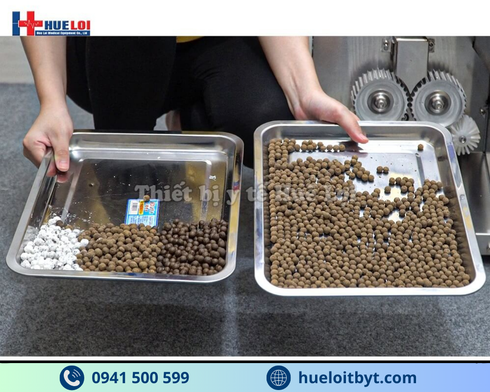 MÁY LÀM VIÊN HOÀN KẾT HỢP SẤY KHÔ, ĐÁNH BÓNG VÀ BAO VIÊN