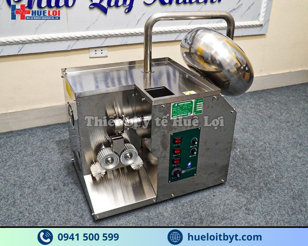 MÁY LÀM VIÊN HOÀN KẾT HỢP SẤY KHÔ, ĐÁNH BÓNG VÀ BAO VIÊN