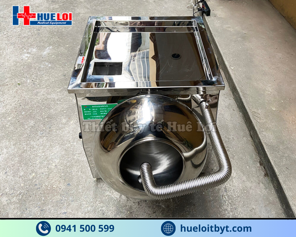 MÁY LÀM VIÊN HOÀN KÈM SẤY KHÔ VÀ ĐÁNH BÓNG