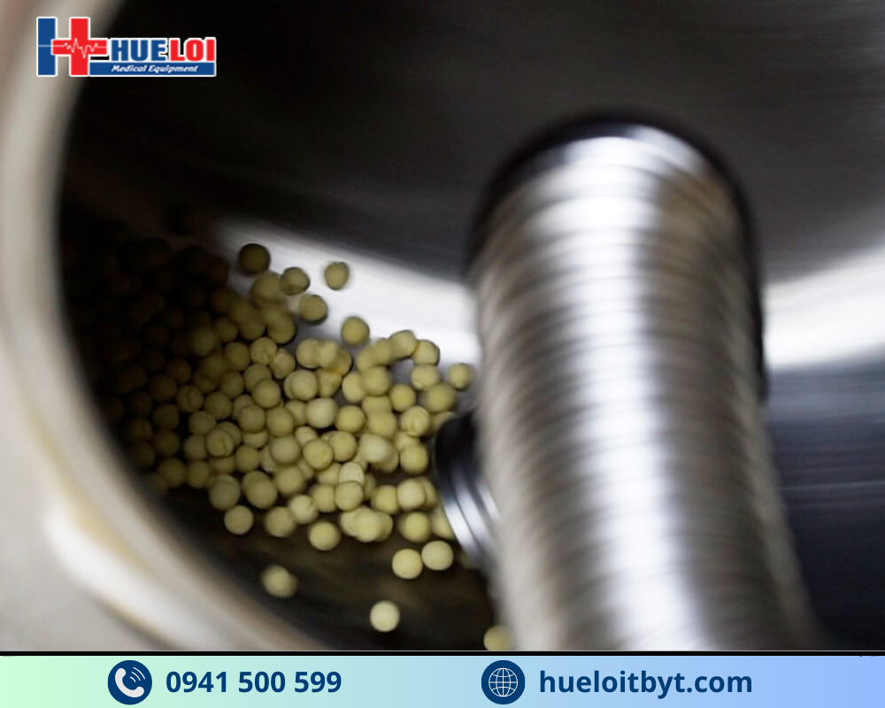 MÁY LÀM VIÊN HOÀN KÈM SẤY KHÔ VÀ ĐÁNH BÓNG