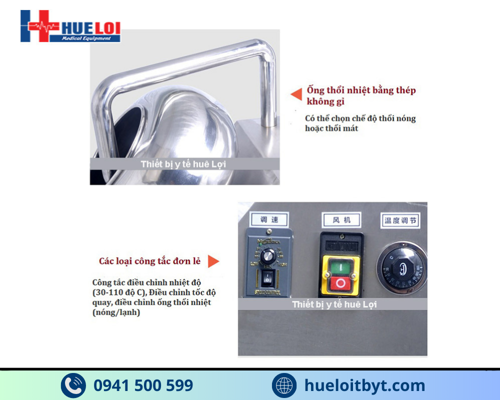 MÁY SẤY KHÔ, ĐÁNH BÓNG VÀ BAO VIÊN THUỐC ĐÔNG Y