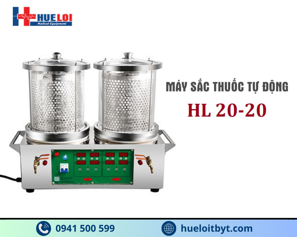 MÁY SẮC THUỐC ĐÔNG Y 2 NỒI ĐUN TỰ ĐỘNG
