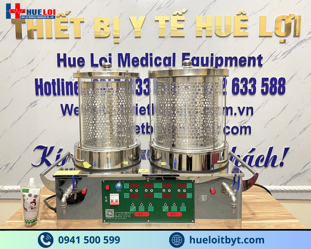 MÁY SẮC THUỐC ĐÔNG Y 2 NỒI ĐUN TỰ ĐỘNG