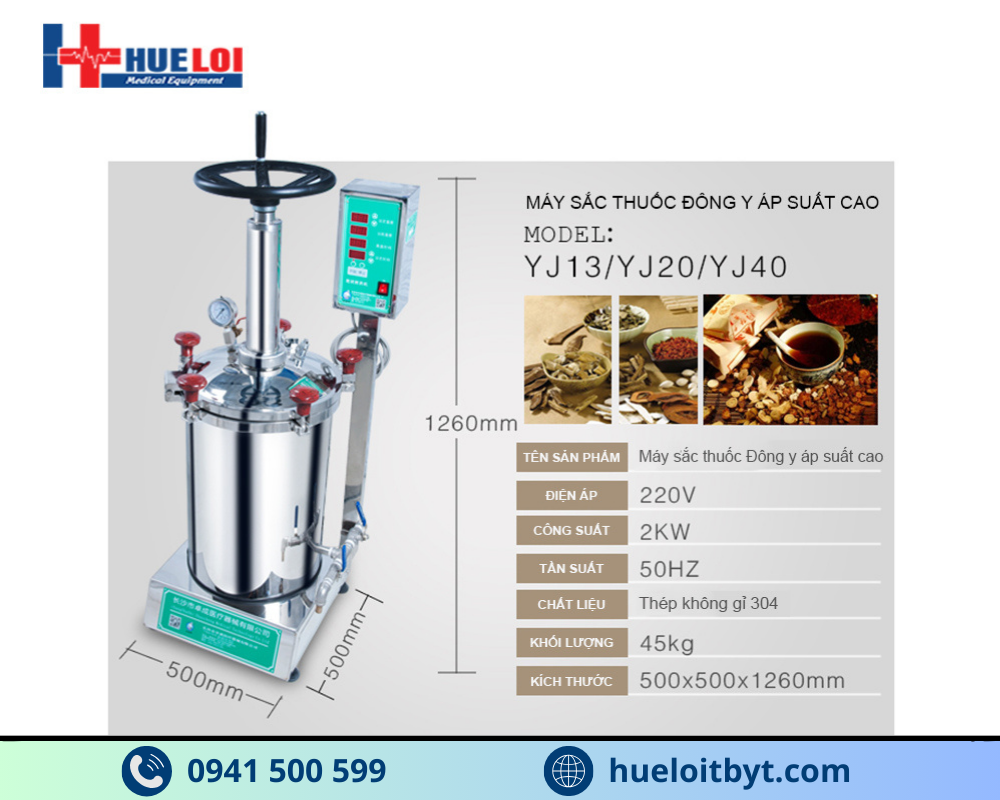 MÁY SẮC THUỐC ĐÔNG Y ÁP SUẤT CAO 