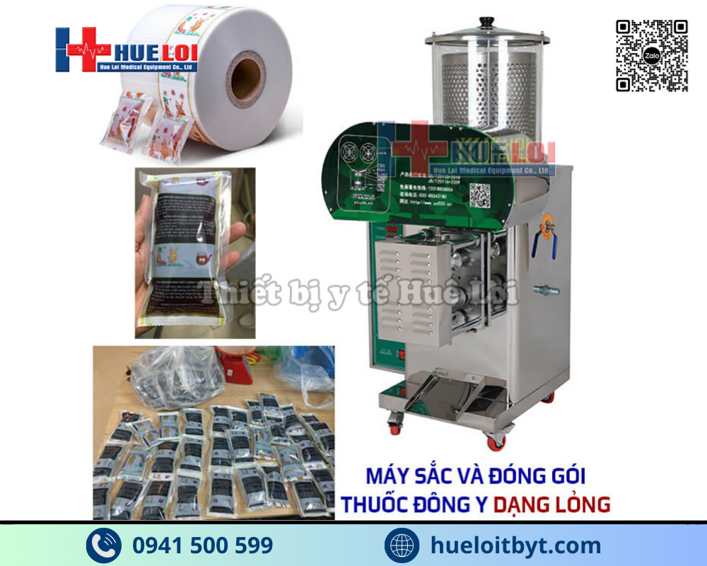 MÁY SẮC THUỐC ĐÔNG Y KÈM ĐÓNG TÚI ĐỘNG CAO CẤP