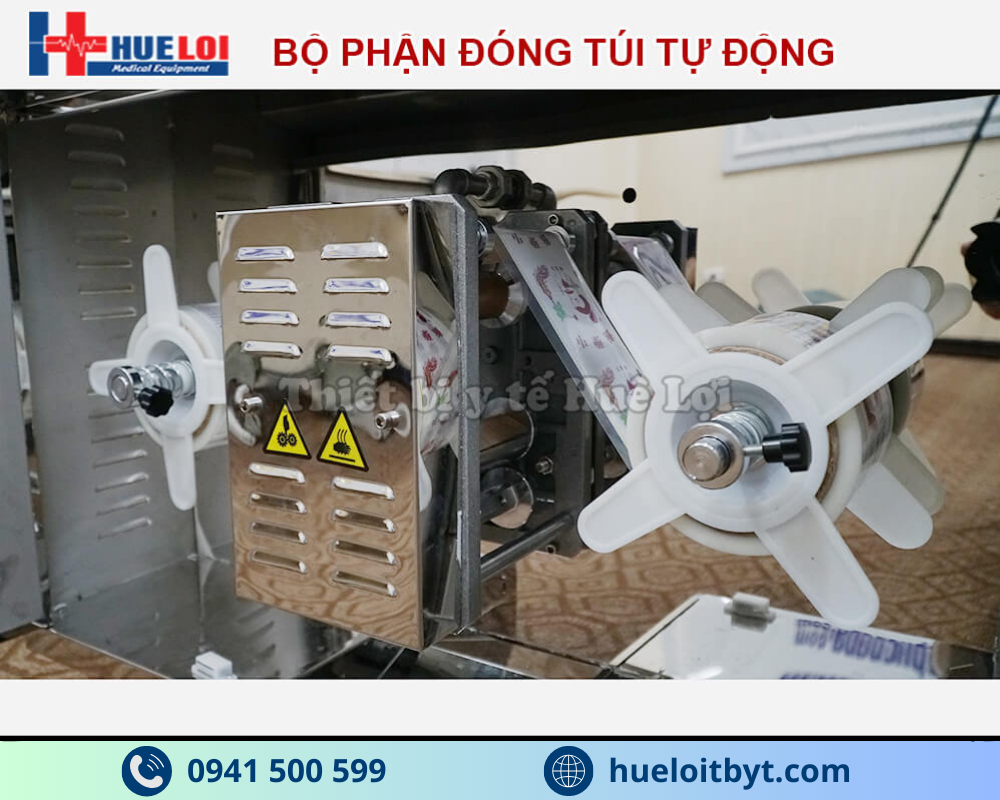 MÁY SẮC THUỐC KÈM ĐÓNG TÚI TỰ ĐỘNG 2 NỒI ĐUN CÔNG SUẤT CAO
