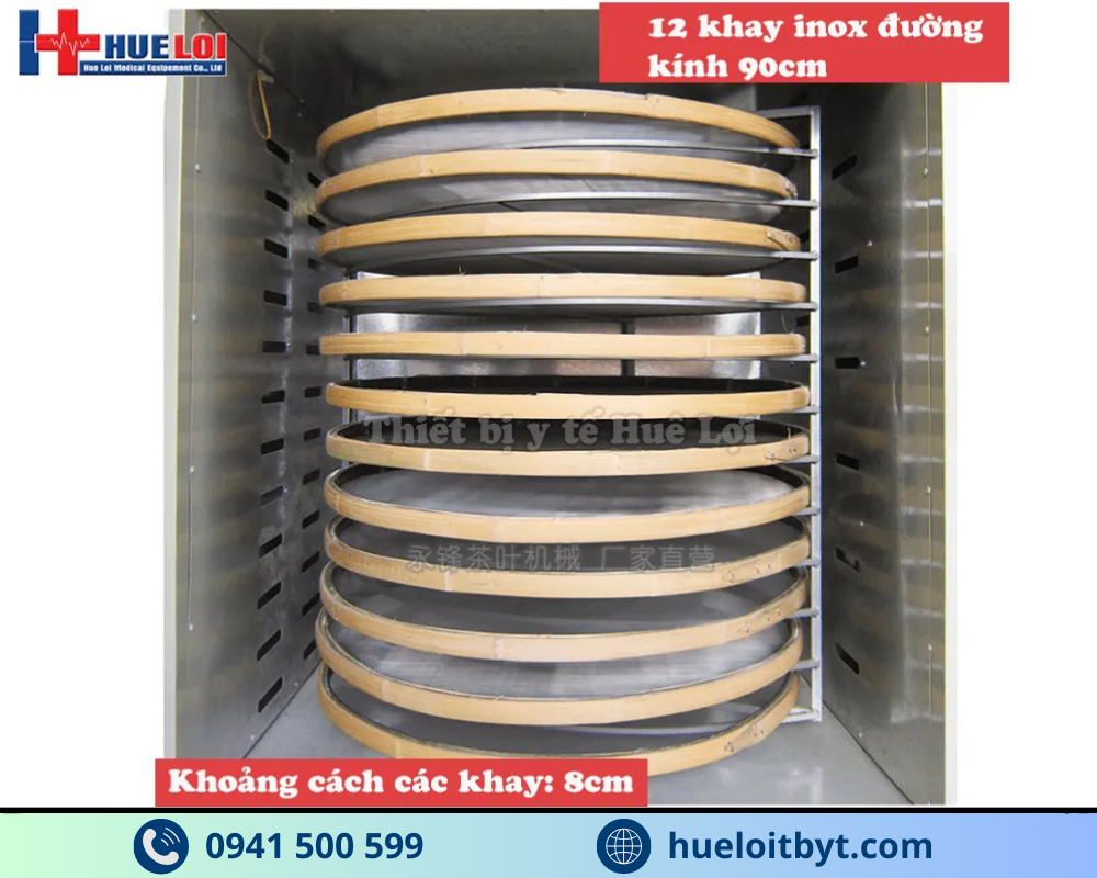 TỦ SẤY THUỐC 12 TẦNG CÔNG SUẤT CAO