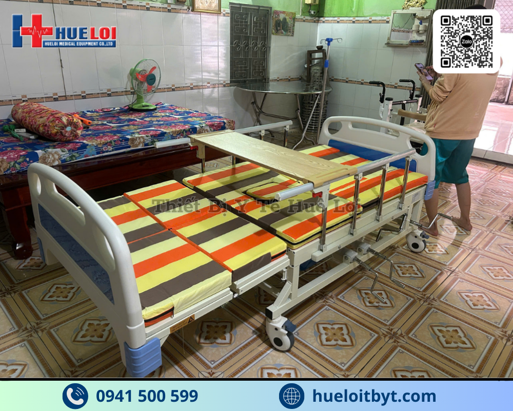 GIƯỜNG Y TẾ 4 TAY QUAY CAO CẤP A0I-III