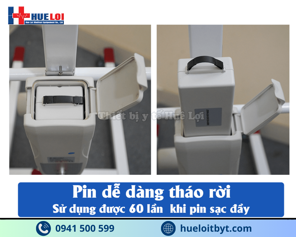 XE CẨU NÂNG HẠ VÀ DI CHUYỂN BỆNH NHÂN BẰNG ĐIỆN