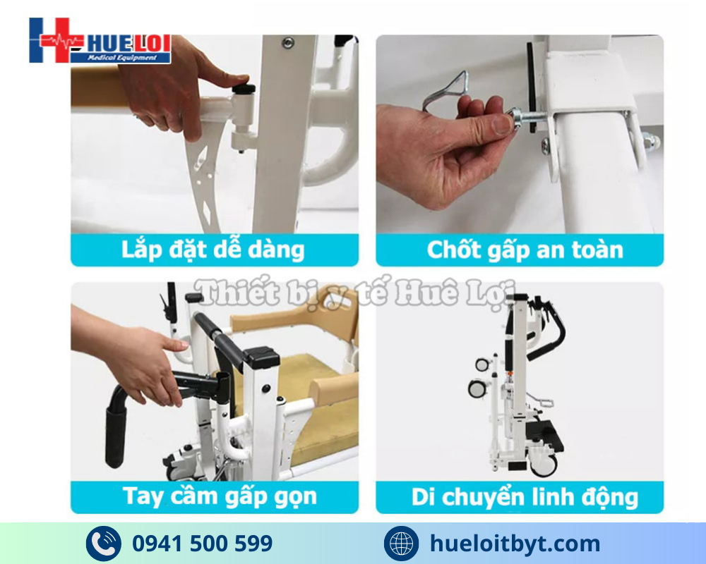 XE LĂN GHÉP MẢNH NÂNG HẠ BẰNG PISTON