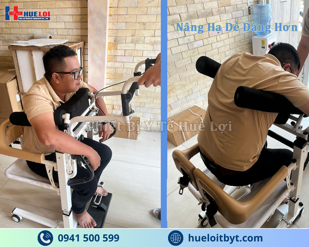 XE LĂN GHÉP MẢNH NÂNG HẠ BẰNG PISTON