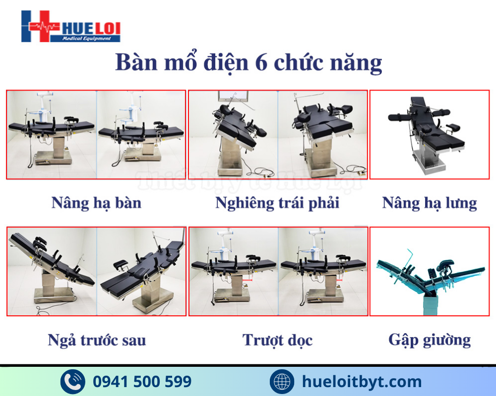 BÀN MỔ ĐIỆN ĐA CHỨC NĂNG CAO CẤP