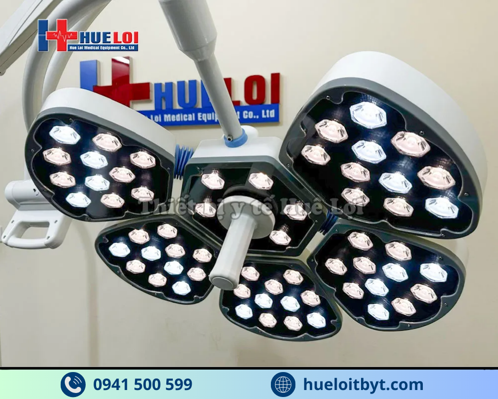 ĐÈN PHẪU THUẬT DI ĐỘNG KHÔNG HẮT BÓNG 5 CÁNH