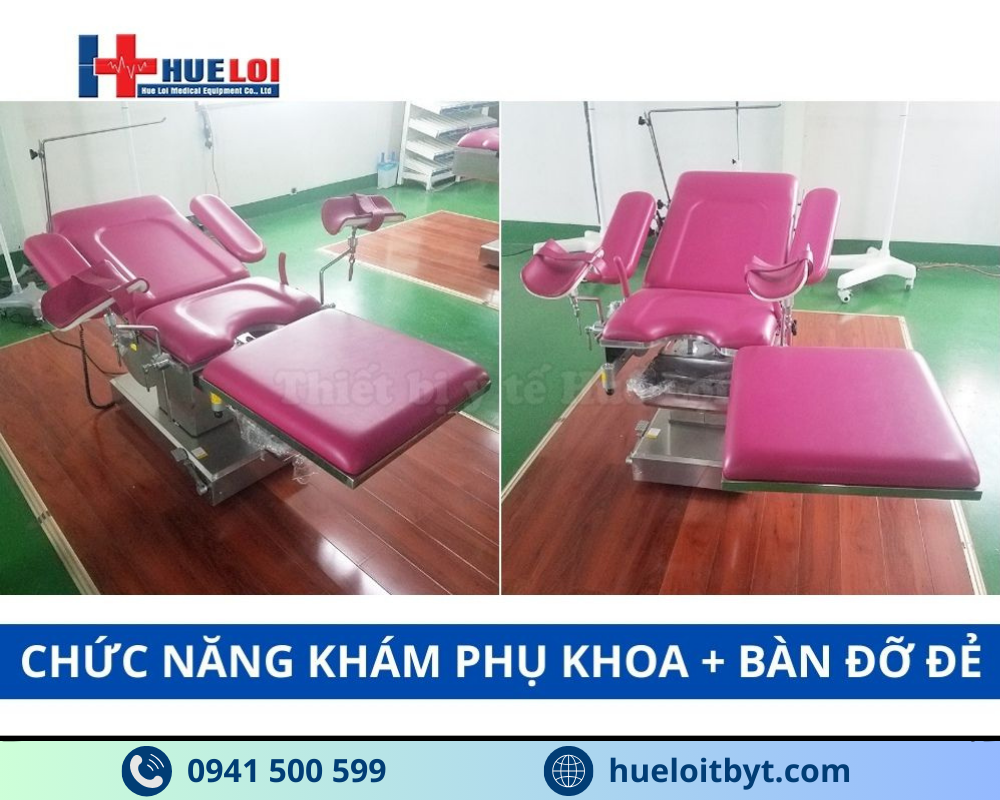 BÀN KHÁM SẢN PHỤ KHOA BẰNG ĐIỆN CAO CẤP