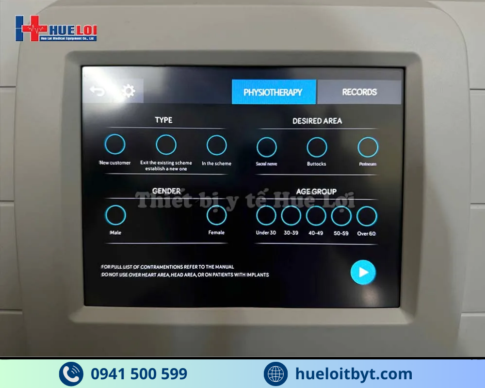 MÁY TỪ TRƯỜNG PHỤC HỒI CHỨC NĂNG CƠ SÀN CHẬU