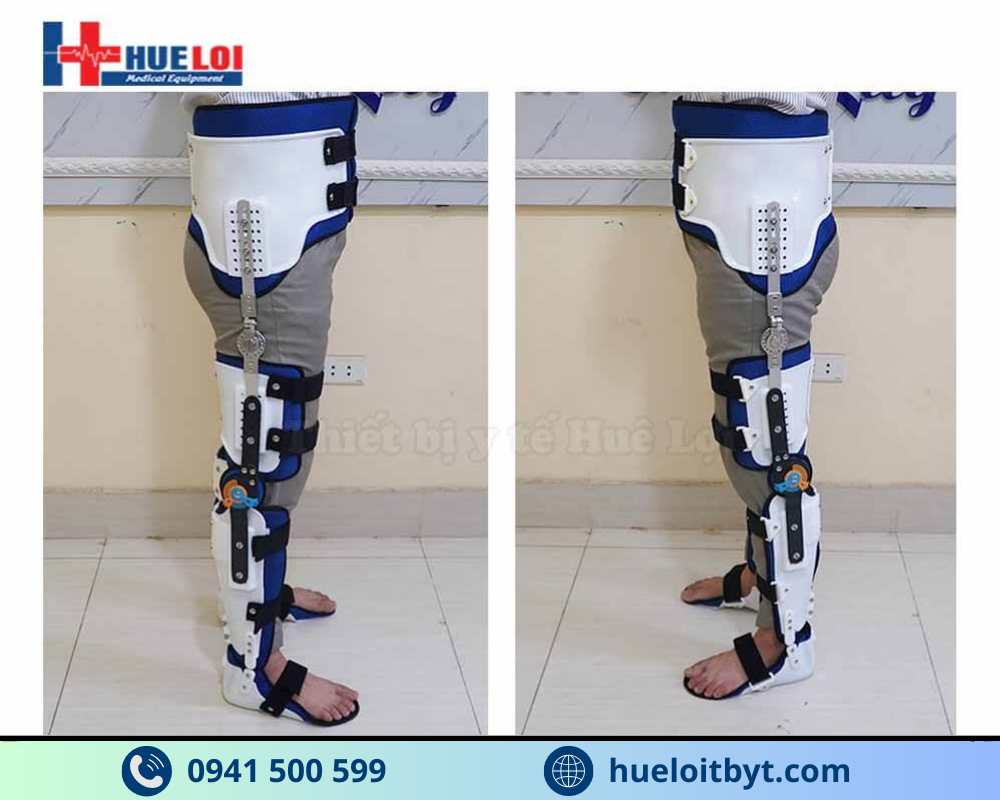 NẸP CHÂN HỖ TRỢ TẬP ĐỨNG VÀ ĐI CHO NGƯỜI BỊ ĐỘT QUỴ