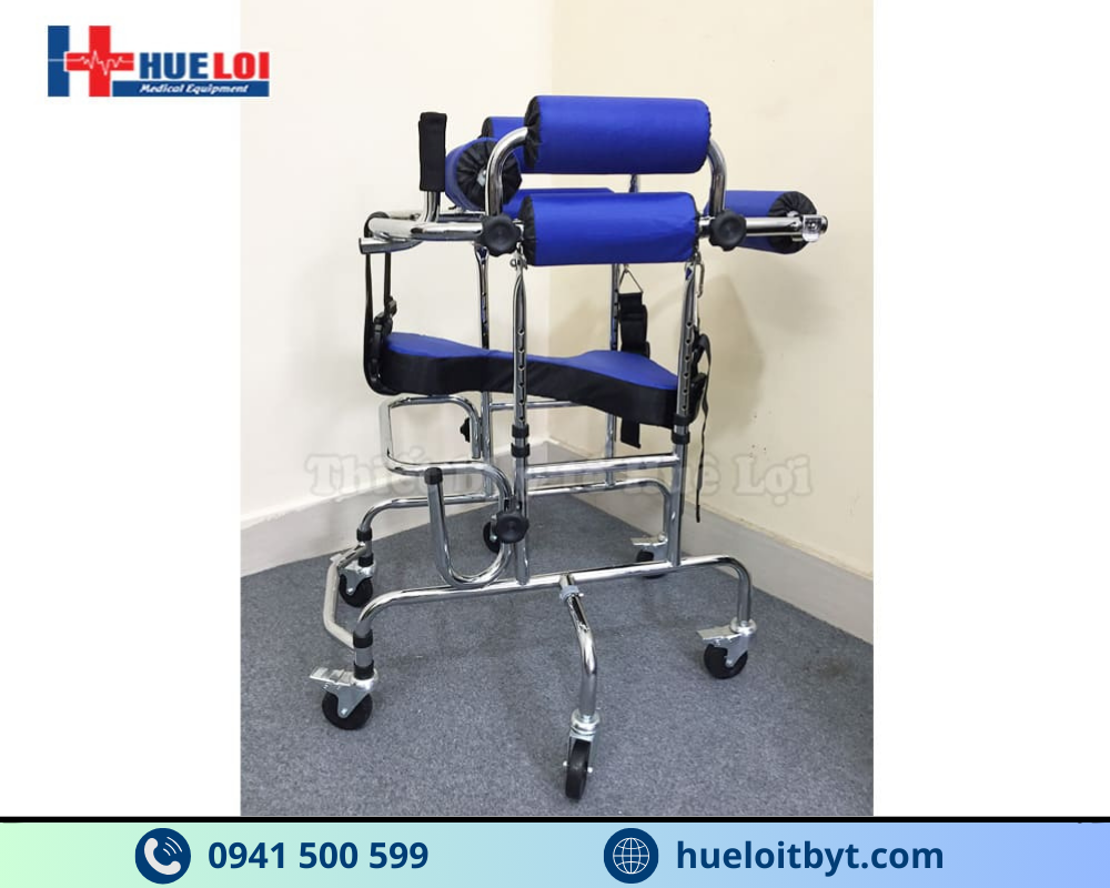 KHUNG TẬP ĐI TRẺ EM 6 BÁNH XE CAO CẤP