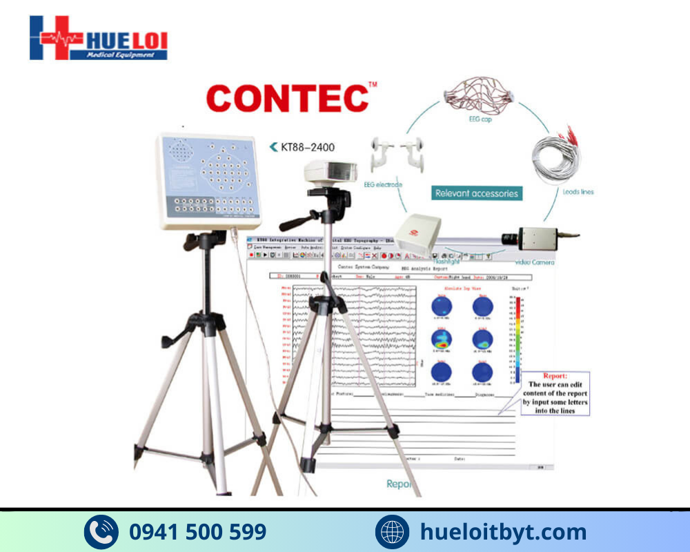 MÁY ĐO ĐIỆN NÃO 24 KÊNH CONTEC KT88-2400