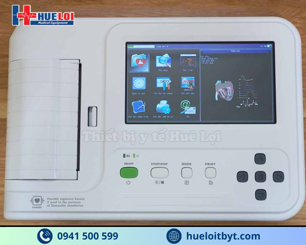 MÁY ĐIỆN TIM 6 KÊNH ECG600G
