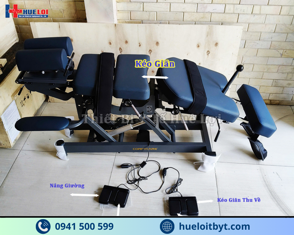 GIƯỜNG TÁC ĐỘNG CỘT SỐNG KẾT HỢP KÉO GIÃN BẰNG ĐIỆN EL07B