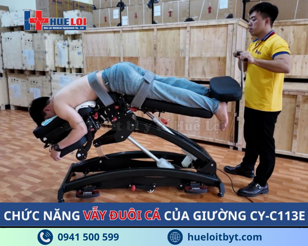 GIƯỜNG NẮN CHỈNH VÀ KÉO GIÃN CỘT SỐNG BẰNG ĐIỆN