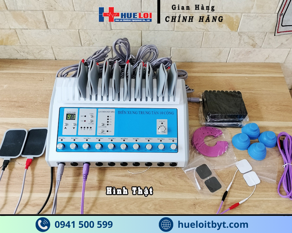 MÁY ĐIỆN XUNG 10 CỔNG TẦN SỐ THẤP