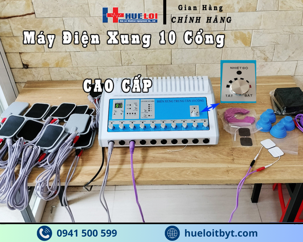 MÁY ĐIỆN XUNG 10 CỔNG TẦN SỐ THẤP