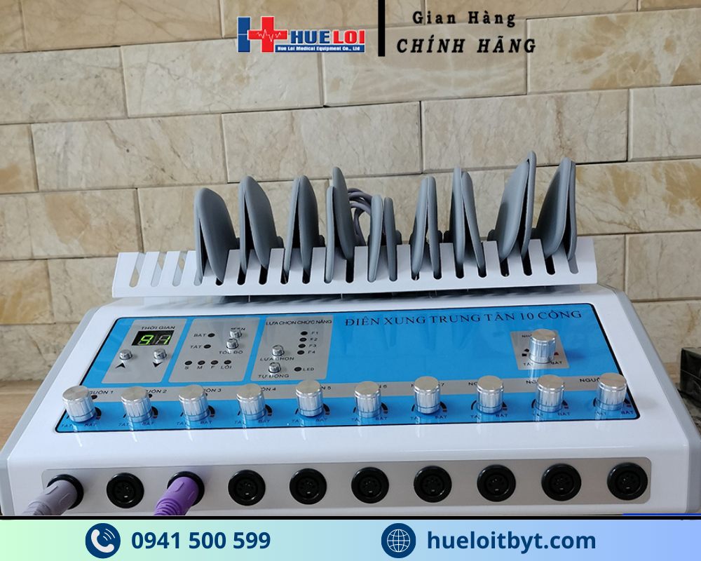 MÁY ĐIỆN XUNG 10 CỔNG TẦN SỐ THẤP