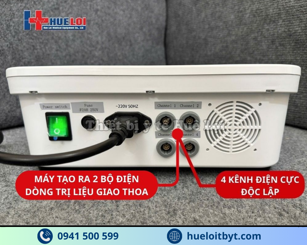 MÁY ĐIỆN XUNG TRỊ LIỆU TRUNG TẦN 4 KÊNH HB-ZP30