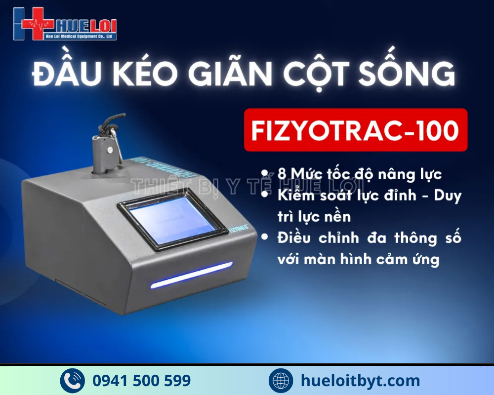 ĐẦU MÁY KÉO GIÃN CỘT SỐNG CAO CẤP FIZYOTRAC-100