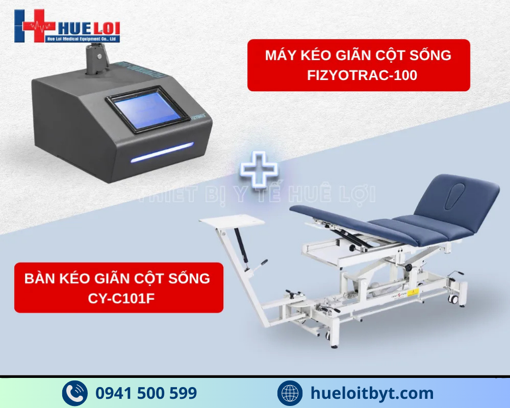 ĐẦU MÁY KÉO GIÃN CỘT SỐNG CAO CẤP FIZYOTRAC-100