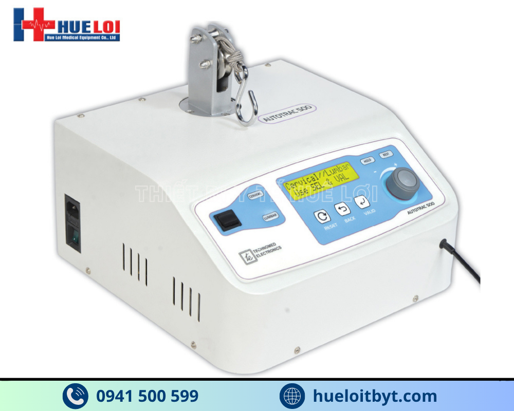 đầu máy kéo giãn cột sống AUTOTRAC-500 - bảng điều khiển kỹ thuật số