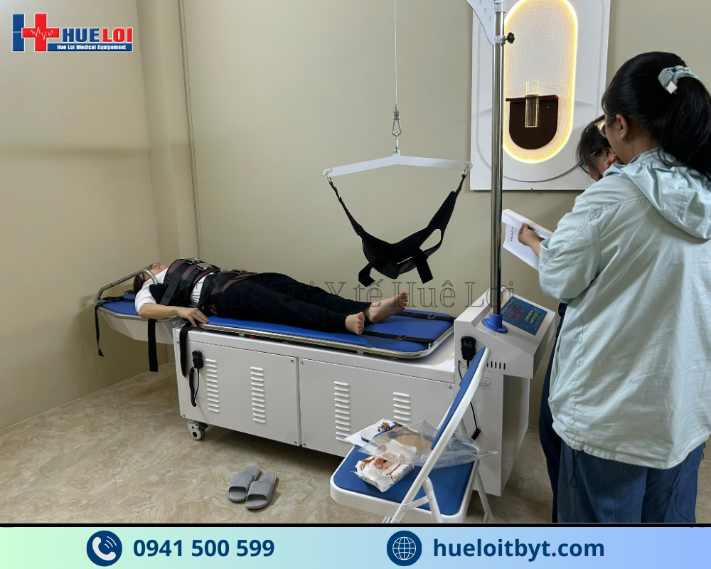 GIƯỜNG KÉO GIÃN CỘT SỐNG LƯNG VÀ CỔ ĐỒNG THỜI YP-2009B