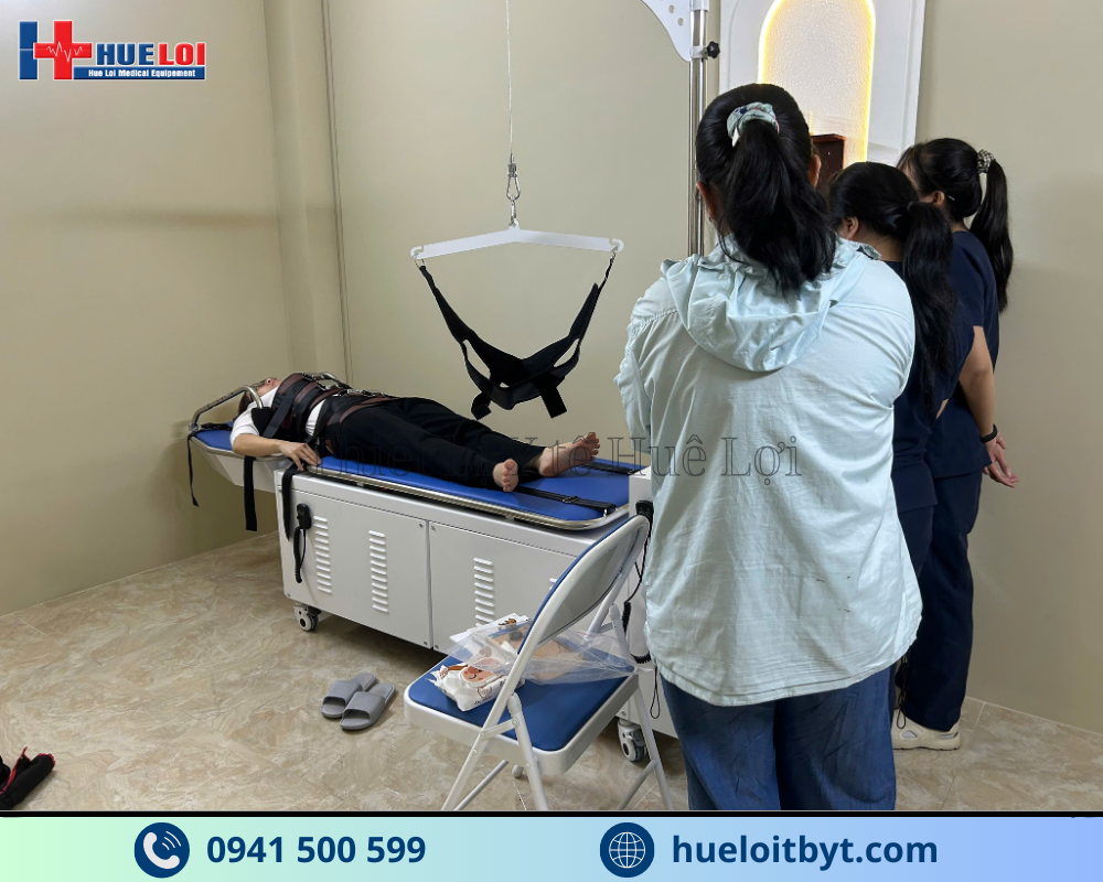 GIƯỜNG KÉO GIÃN CỘT SỐNG LƯNG VÀ CỔ ĐỒNG THỜI YP-2009B