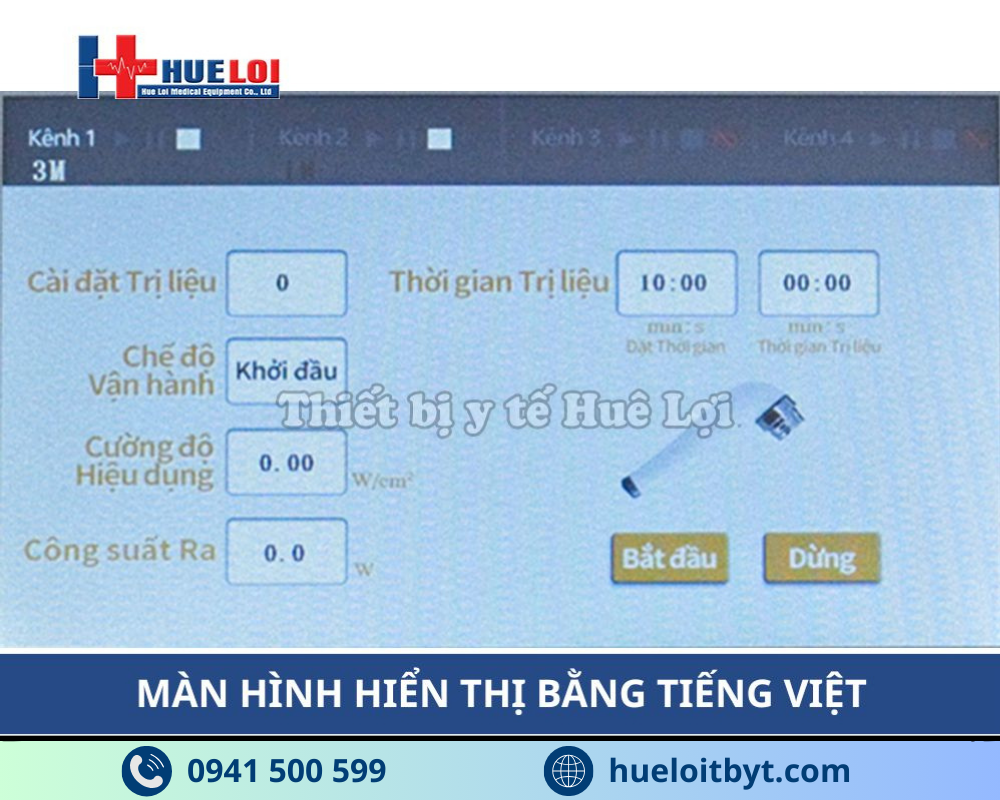MÁY SIÊU ÂM TRỊ LIỆU ĐA TẦN 2 ĐẦU DÒ HB810B
