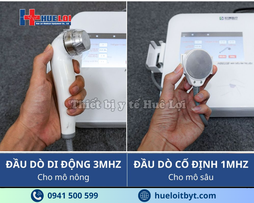 MÁY SIÊU ÂM TRỊ LIỆU ĐA TẦN 2 ĐẦU DÒ HB810B