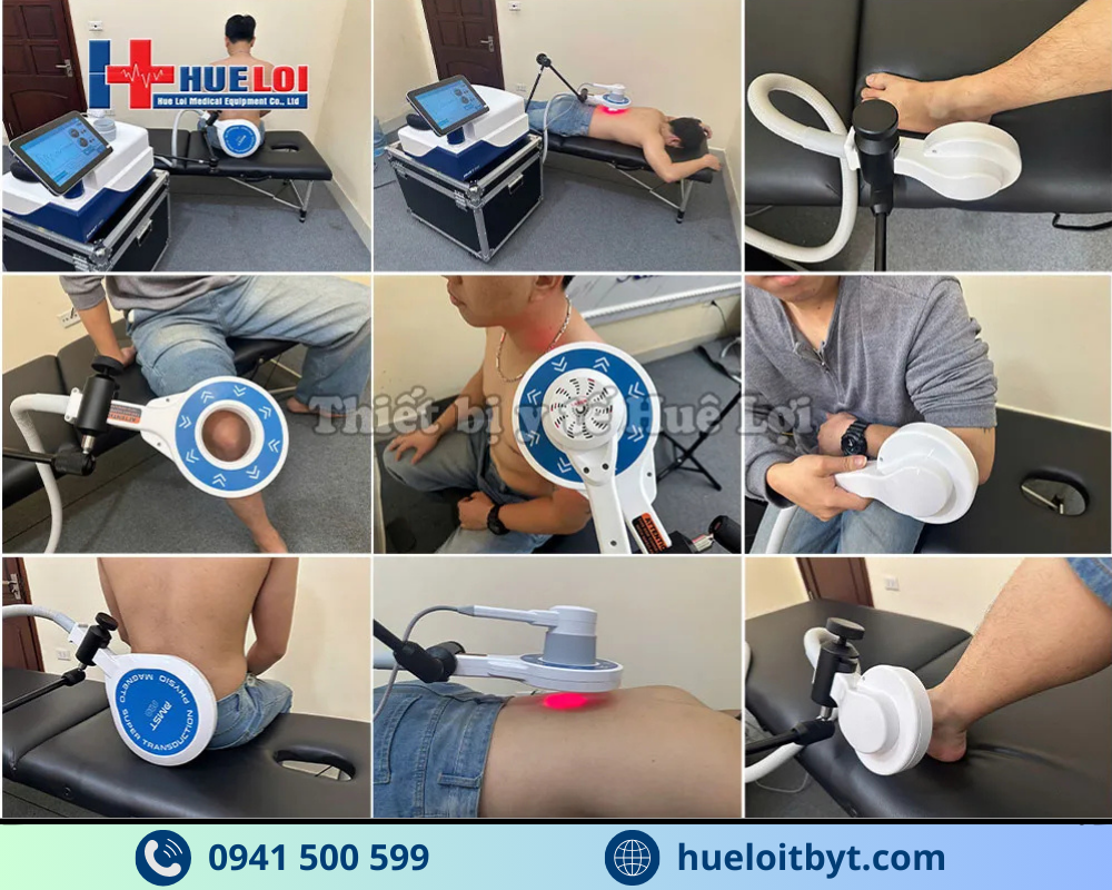 các vùng điều trị của máy từ trường