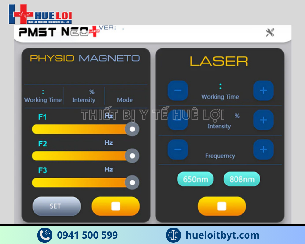 MÁY TỪ TRƯỜNG KẾT HỢP LASER DẠNG ĐỨNG CAO CẤP