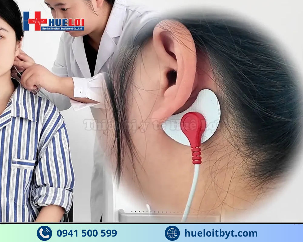 máy từ trường xuyên sọ HB510B - điện cực não dán vùng xương chũm