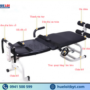 GIƯỜNG KÉO GIÃN CỘT SỐNG BẰNG CƠ GIÁ RẺ