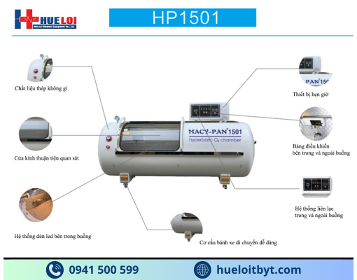 BUỒNG OXY CAO ÁP CAO CẤP HP1501