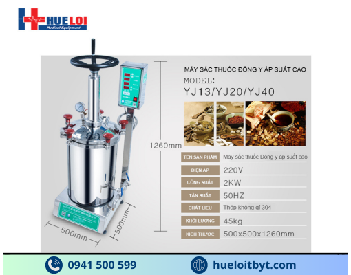MÁY SẮC THUỐC ĐÔNG Y ÁP SUẤT CAO 