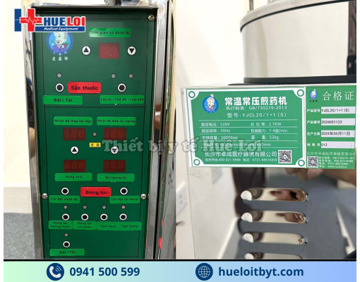 MÁY SẮC THUỐC ĐÔNG Y KÈM ĐÓNG TÚI ĐỘNG CAO CẤP