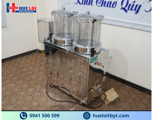 MÁY SẮC THUỐC KÈM ĐÓNG TÚI TỰ ĐỘNG 2 NỒI ĐUN CÔNG SUẤT CAO
